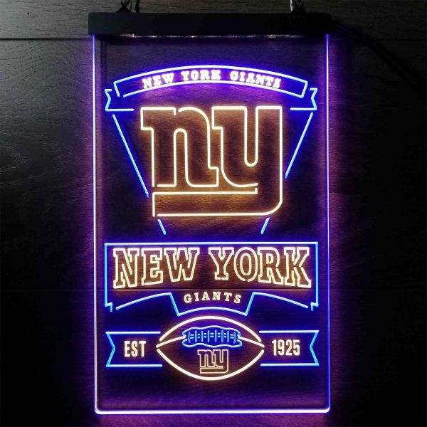 New York Giants EST 1925 Neon-Like LED Sign