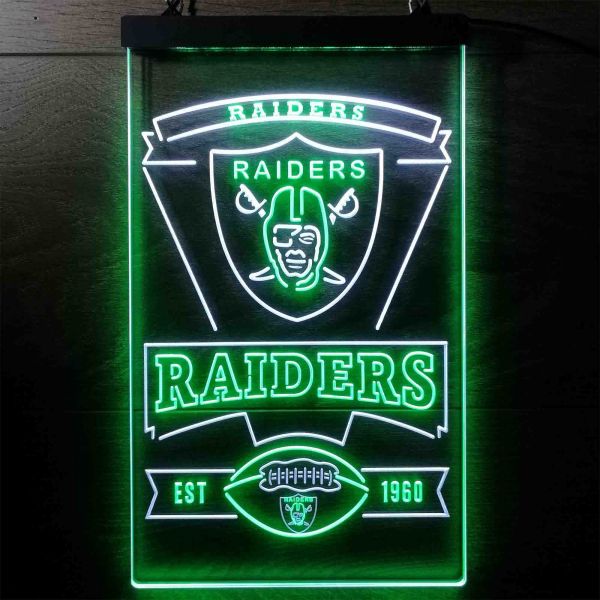 Las Vegas Raiders EST 1960 Neon-Like LED Sign