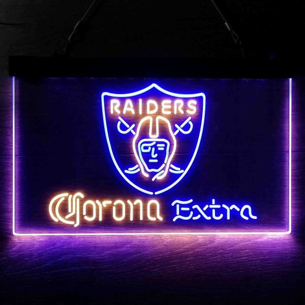Las Vegas Raiders Blue Moon Neon-Like LED Sign