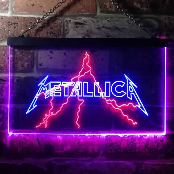 Metallica Lightning Neon-Like LED Sign