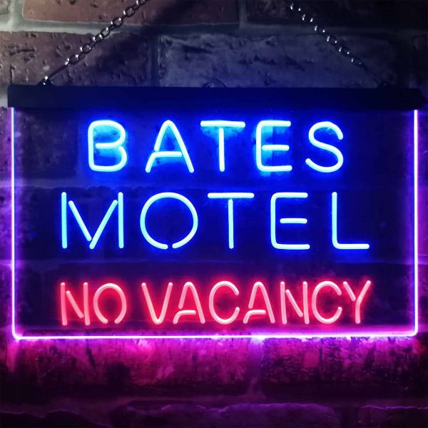 Bates Motel No Vacancy Neon-Like LED Sign