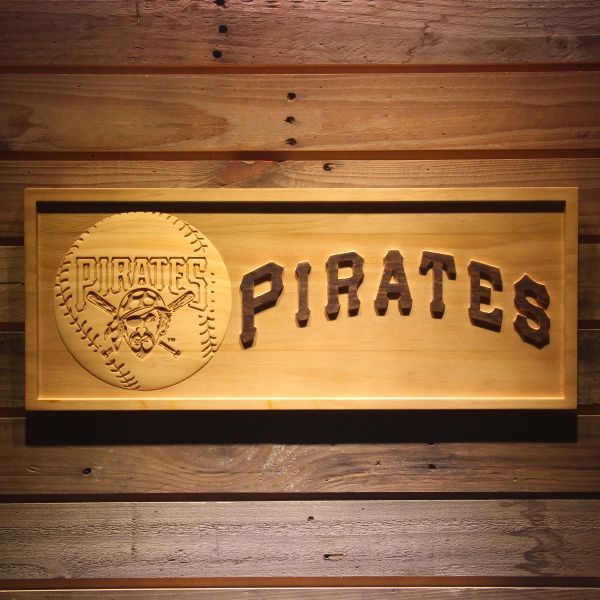 Pittsburgh Pirates Baseball Wood Sign