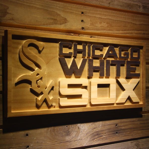 White Sox Wood Logo 