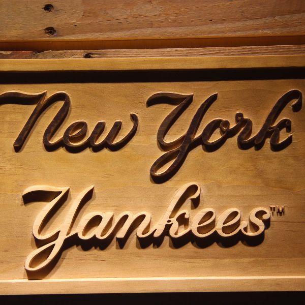 New York Yankees Wooden Man Cave Sign
