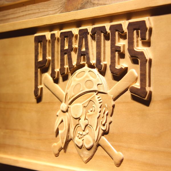 Pittsburgh Pirates Wood Sign 