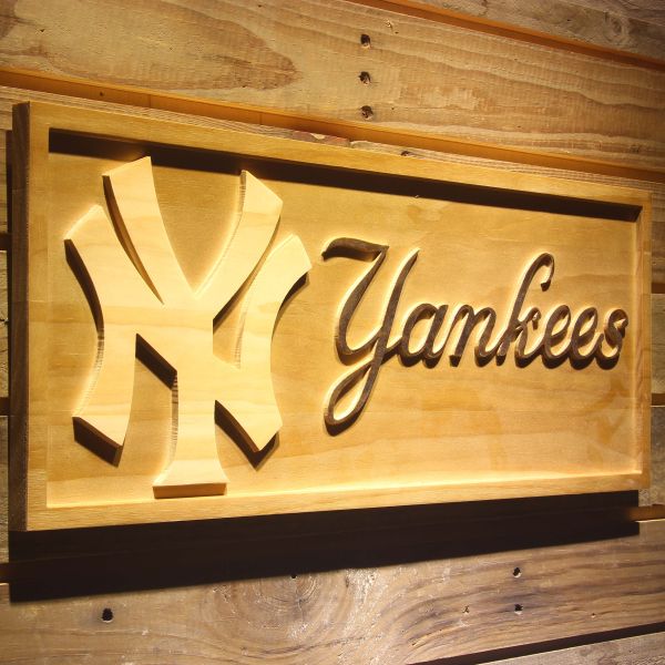 New York Yankees Wooden Man Cave Sign