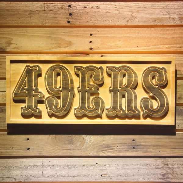 San Francisco 49ers 1965-1972 Logo Wood Sign - Legacy Edition