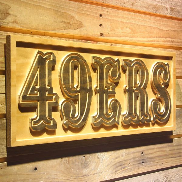 San Francisco 49ers 1972-2004 Logo Wood Sign - Legacy Edition