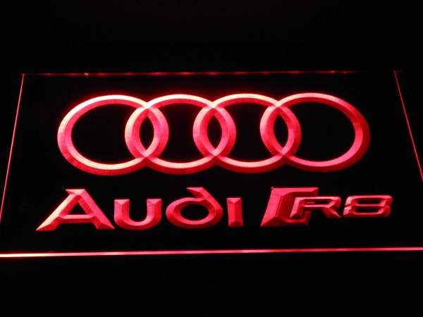 Audi R8 Logo LED Neon Sign SafeSpecial LED Signs