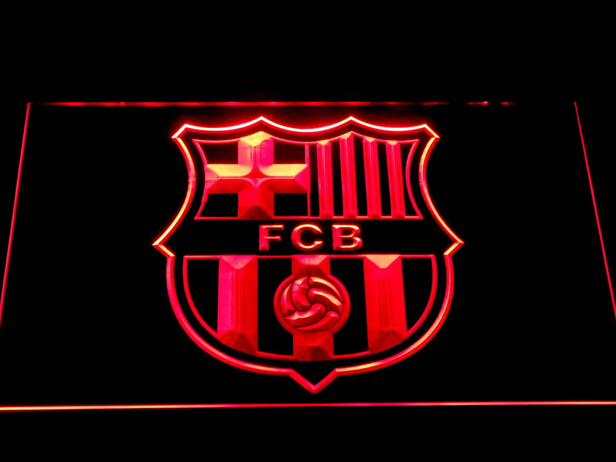 Fc Barcelona Crest Led Neon Sign