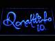 FC Barcelona Ronaldinho Signature LED Neon Sign
