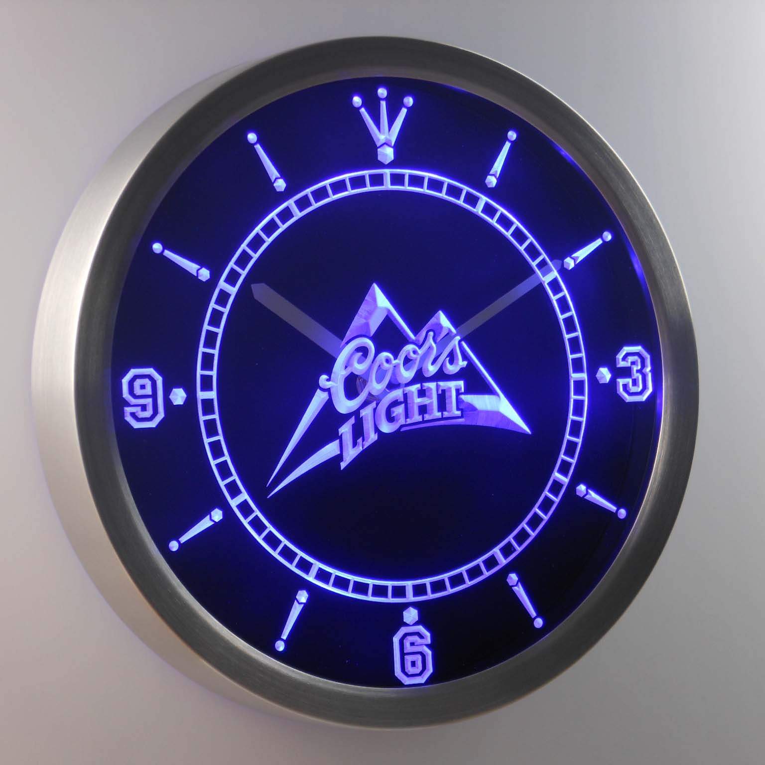 Coors Light LED Neon Wall Clock