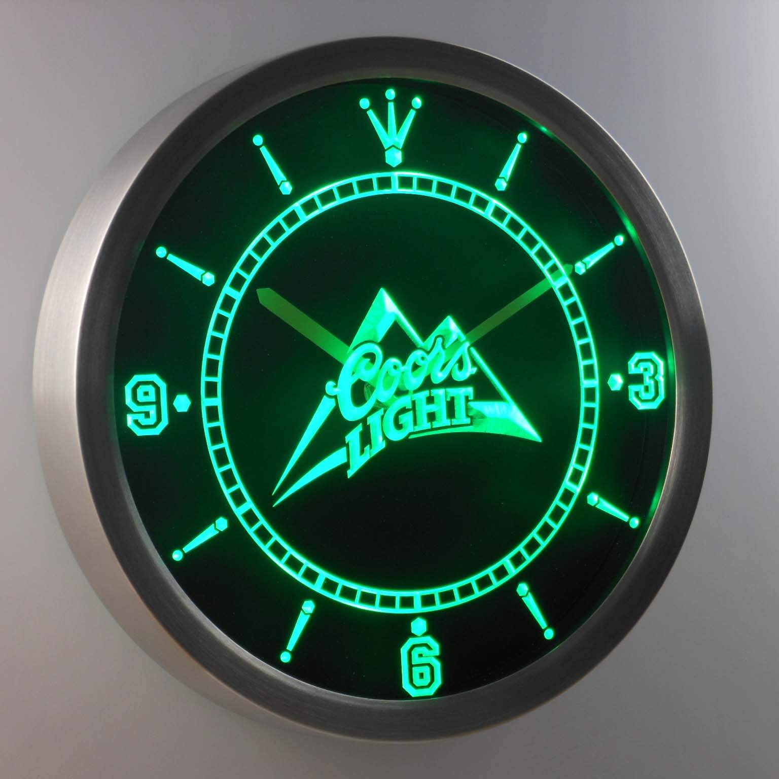 Coors Light LED Neon Wall Clock SafeSpecial LED Signs