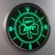 Miller Lite Shamrock LED Neon Wall Clock