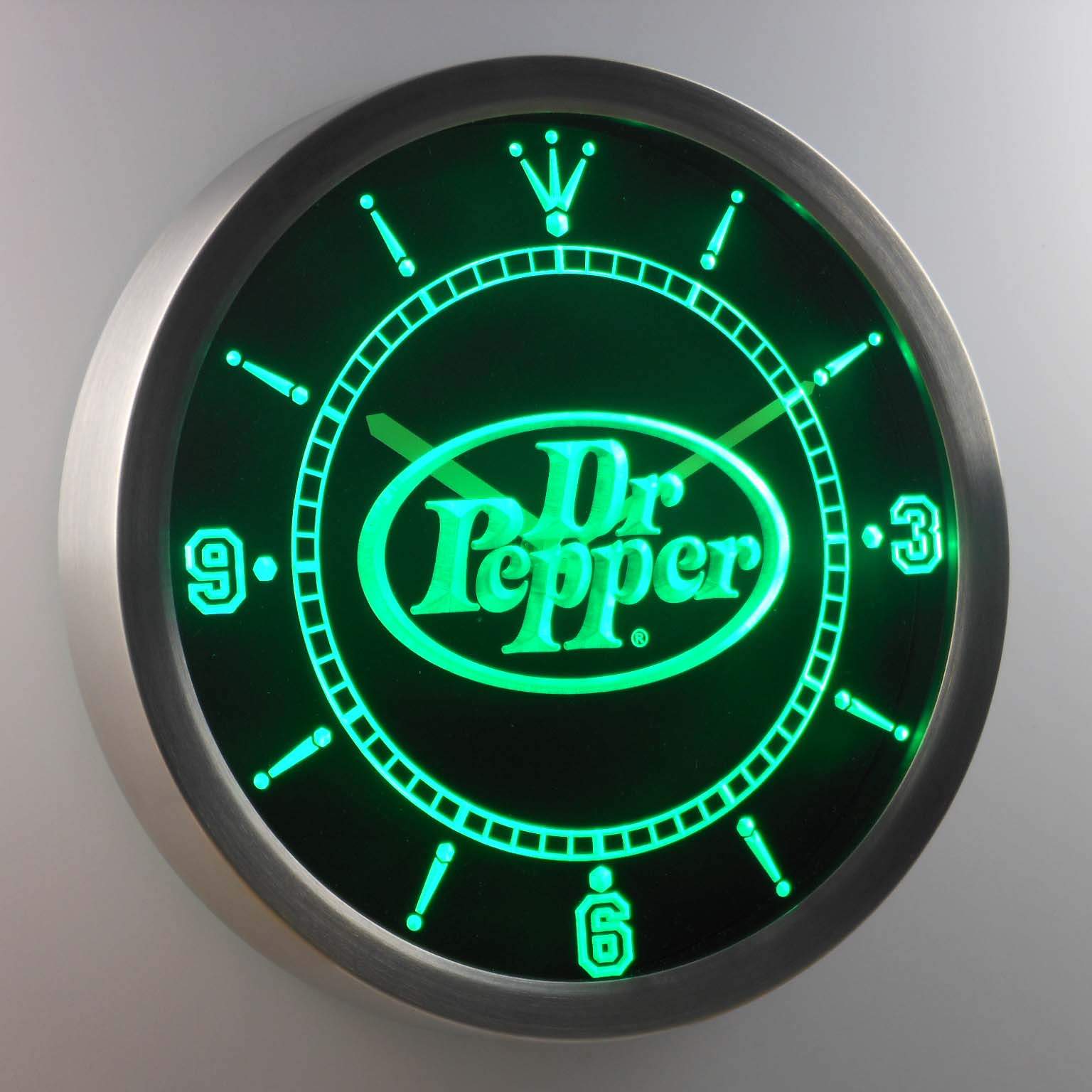 Dr Pepper LED Neon Wall Clock SafeSpecial LED Signs Dr Pepper LED Neon Wall Clock SafeSpecial LED Signs