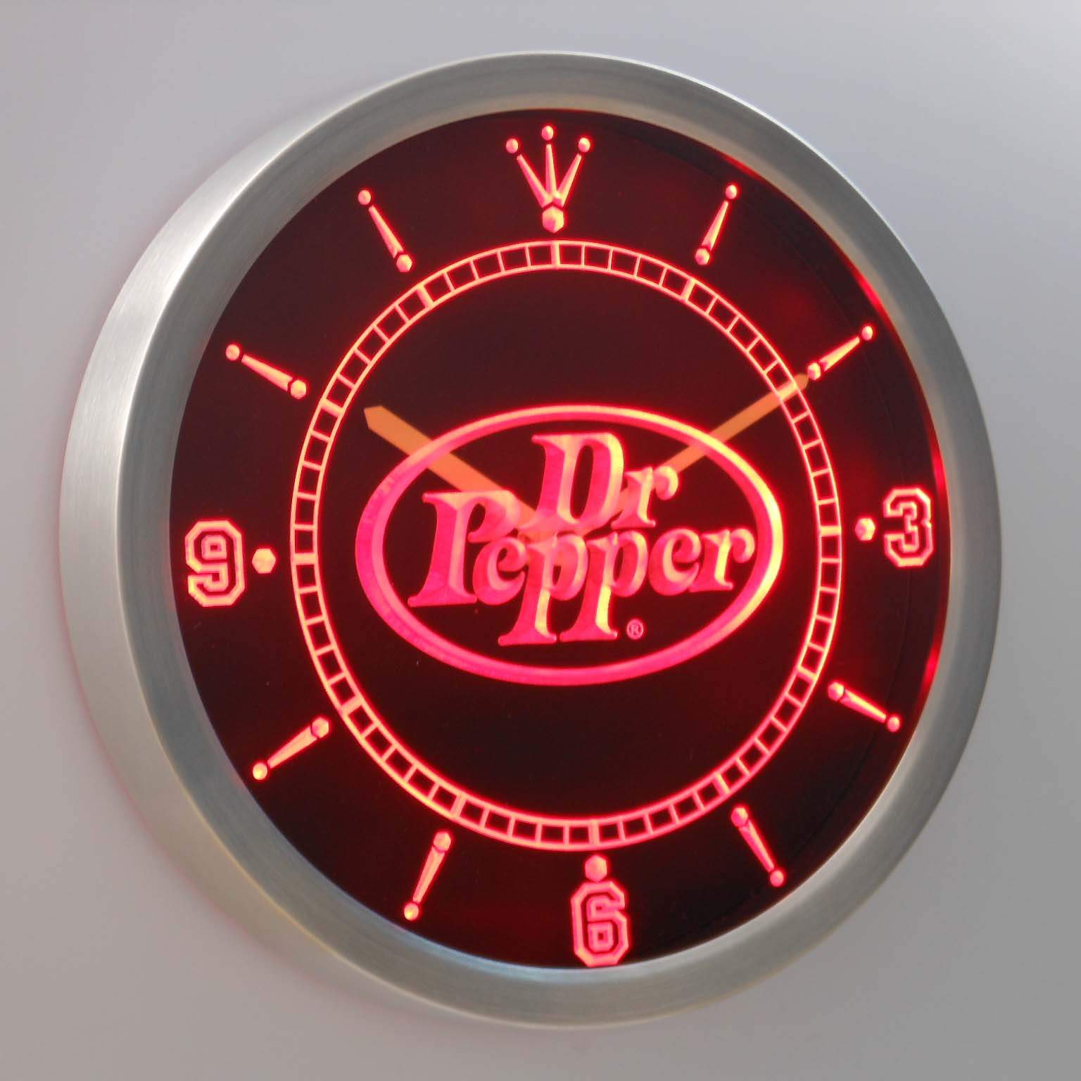Dr Pepper LED Neon Wall Clock SafeSpecial LED Signs Dr Pepper LED Neon Wall Clock SafeSpecial LED Signs