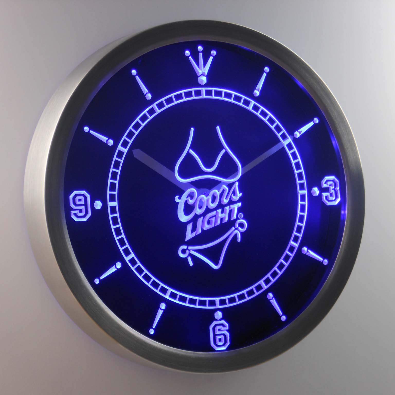 Coors light clock sign factory