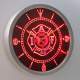 IAFF International Association of Fire Fighters LED Neon Wall Clock