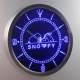Peanuts Snoopy Heart LED Neon Wall Clock