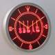 Guitars 2 LED Neon Wall Clock