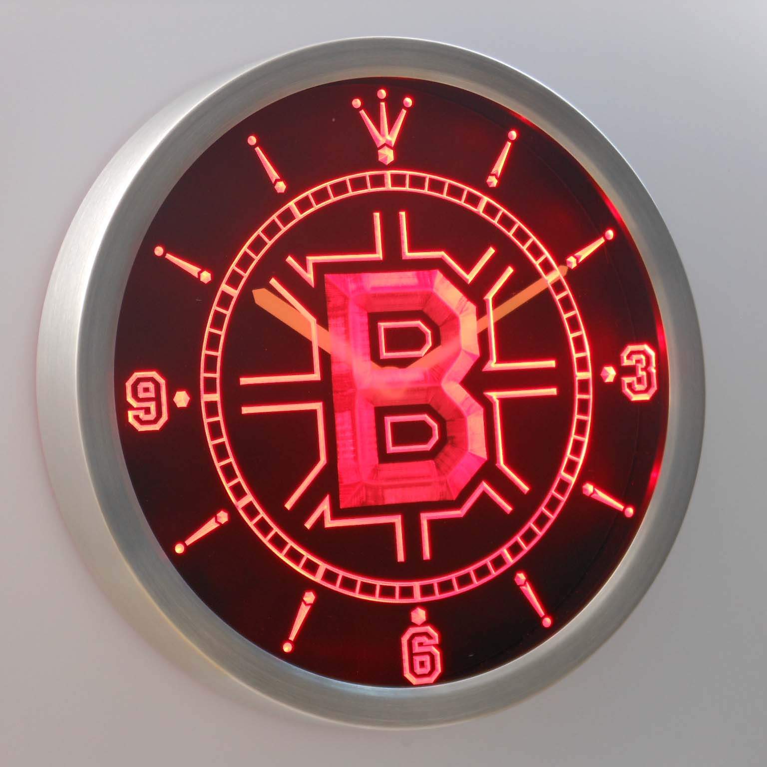 Offers Boston Bruins Neon Clock