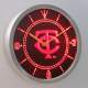 Minnesota Twins LED Neon Wall Clock