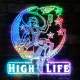 Miller High Life Lady RGB LED Sign