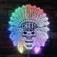 Kansas City Chiefs Mask RGB LED Sign