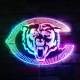 Chicago Bears Bear Logo RGB LED Sign