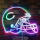 Chicago Bears Helmet Logo RGB LED Sign