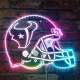 Houston Texans Helmet Logo RGB LED Sign