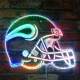 Minnesota Vikings Helmet Logo RGB LED Sign