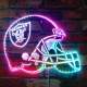 Las Vegas Raiders Helmet Logo RGB LED Sign