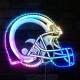 Los Angeles Rams Helmet Logo RGB LED Sign