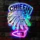Kansas City Chiefs Chief RGB LED Sign