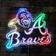 Atlanta Braves Screaming Indian RGB LED Sign