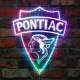 Pontiac 1930 Old Logo RGB LED Sign
