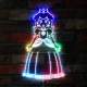 Super Mario Bros Princess Peach 2 RGB LED Sign