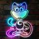 Smiling Critters Catnap RGB LED Sign