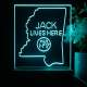 Jack Daniel's Jack Lives Here Mississippi LED Desk Light