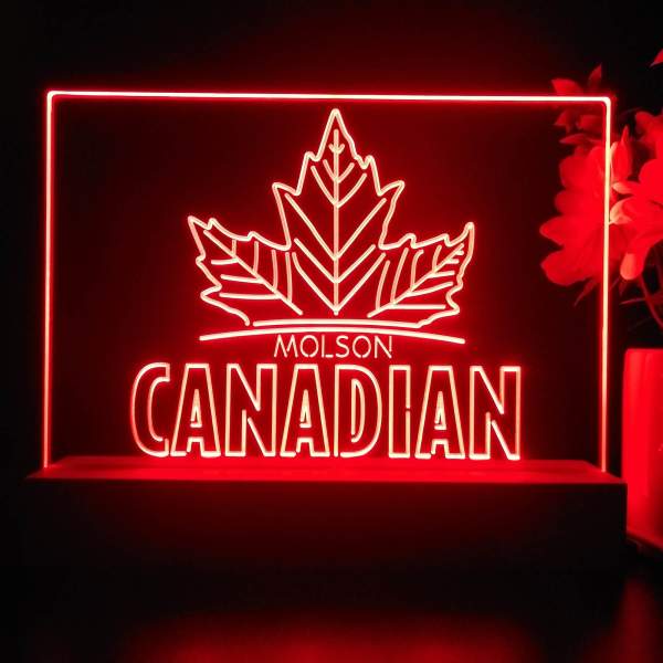 Molson Canadian Logo LED Desk Light SafeSpecial LED Signs