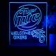 Miller Lite Welcome Bikers LED Desk Light
