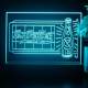 Dr. Pepper Novelty Bottle LED Desk Light