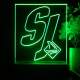 San Jose Sharks Fin 1 LED Desk Light