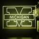 Michigan Wolverines Logo 1 LED Desk Light