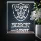 Las Vegas Raiders Busch Light LED Desk Light