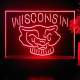 Wisconsin Badgers Logo 2 LED Desk Light