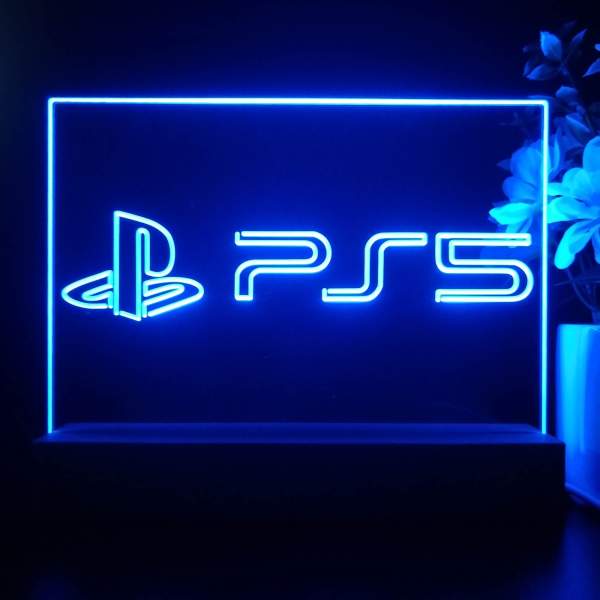 PlayStation PS5 LED Desk Light SafeSpecial LED Signs