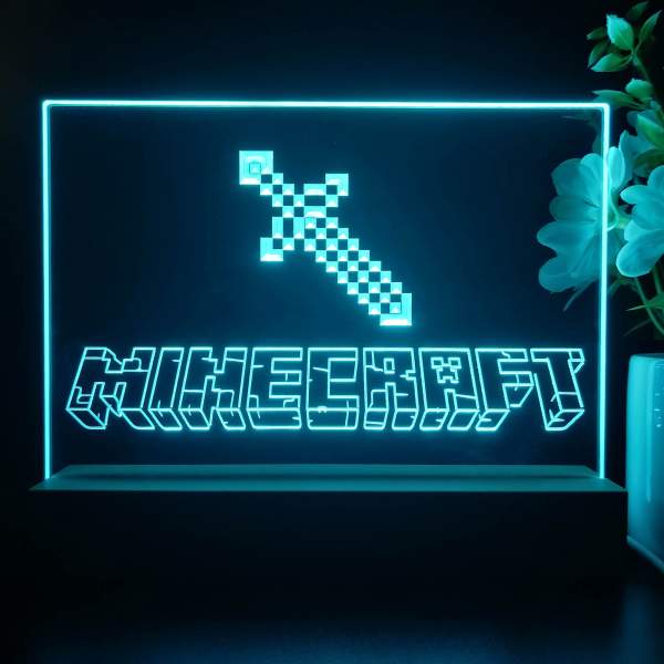 Minecraft Sword LED Desk Light SafeSpecial LED Signs