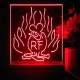 Rat Fink Fire Flame LED Desk Light